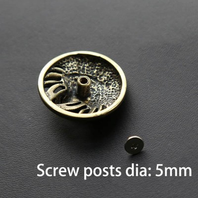 NA076 Relief Skull Indian Chief Conchos 30mm