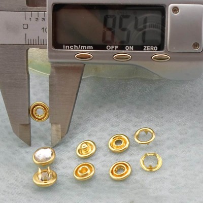 111.5#  Copper Prong buckle Snap Fastener 9mm 100pcs/bag