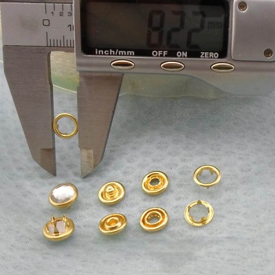 111.5#  Copper Prong buckle Snap Fastener 9mm 100pcs/bag