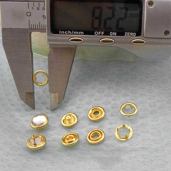 111.5#  Copper Prong buckle Snap Fastener 9mm 100pcs/bag