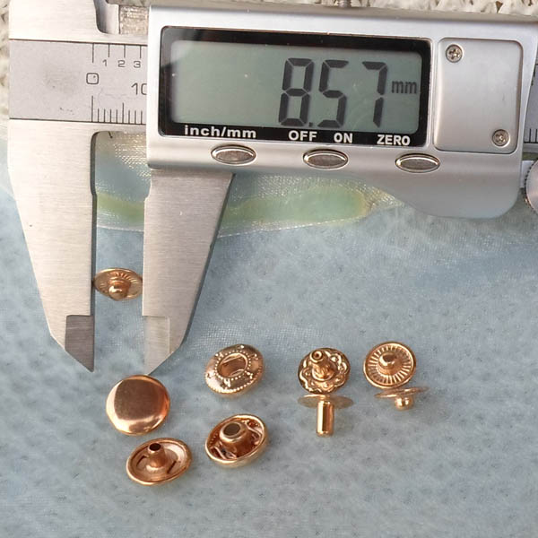 665# Copper Snap Fastener 10mm 100pcs/bag