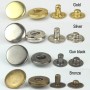 831#  Copper Snap Fastener 15mm 100pcs/bag