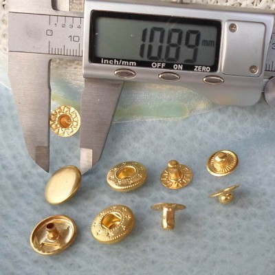 831#  Copper Snap Fastener 15mm 100pcs/bag