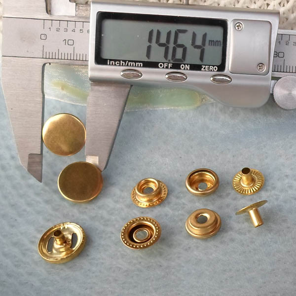 201# Copper Snap Fastener 15mm 100pcs/bag