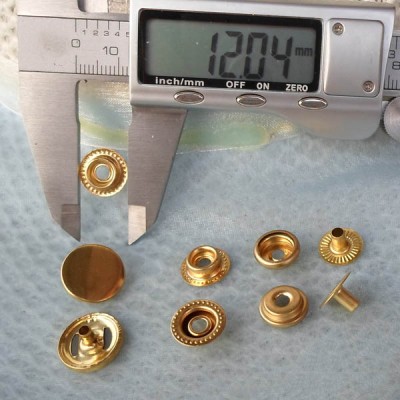 201# Copper Snap Fastener 15mm 100pcs/bag