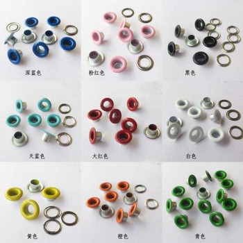 REE080405# Round edge eyelets 8x4x5mm 1000pcs/bag