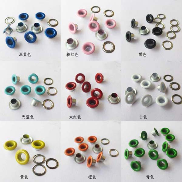 REE080405# Round edge eyelets 8x4x5mm 1000pcs/bag