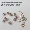 REE6# Round edge eyelets 6x3x4mm  1000pcs/bag