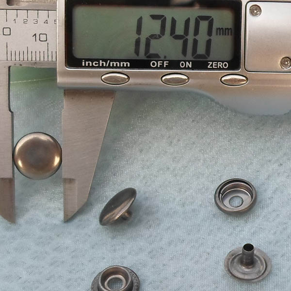 203# Iron Snap Fastener 12.5mm 1000pcs/bag