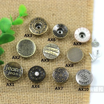 AX Jeans Button Shake head button