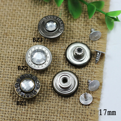 BZ Jeans Button Shake head button 17mm