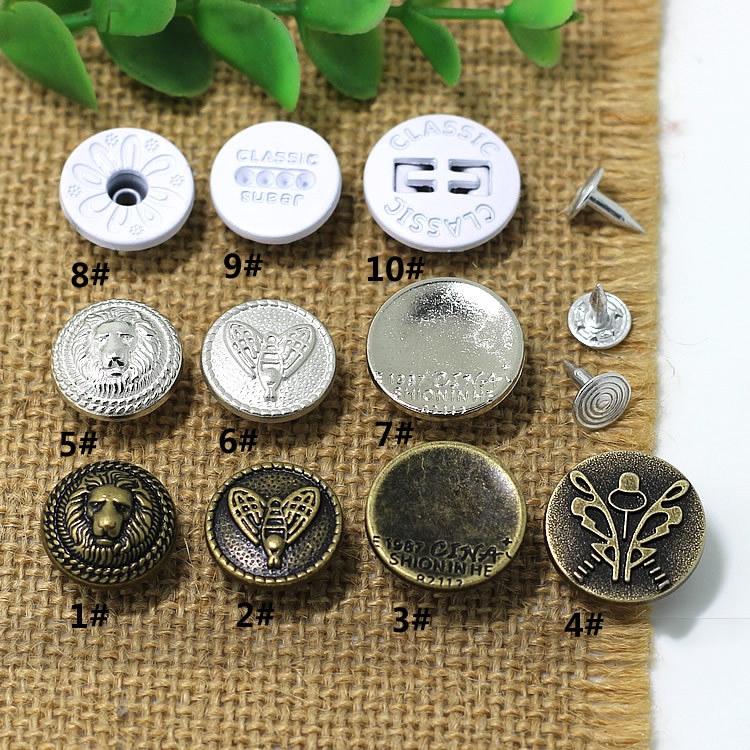 XXHJ Jeans Button Shake head button