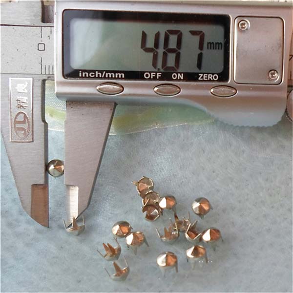 A064 Six Facets Studs For Garments(iron/brass) 5mm 1000pcs/bag