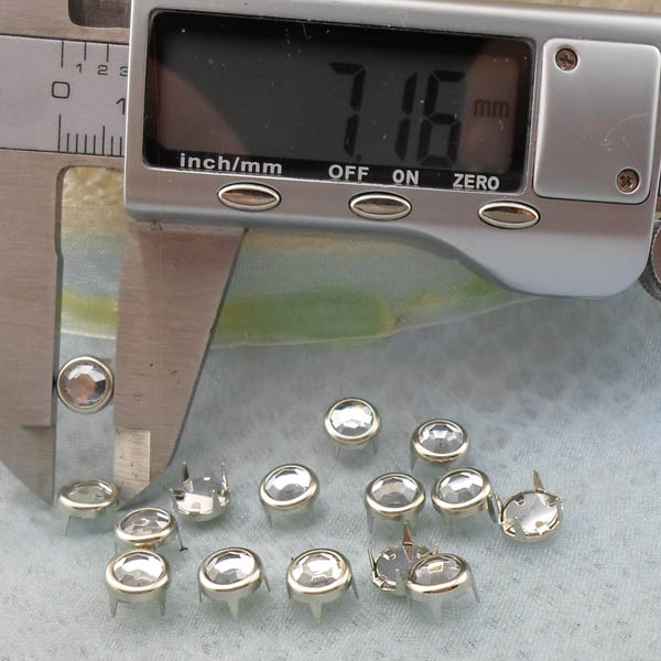 A102 Rhinestone Studs For Leather 7mm 1000pcs/Bag