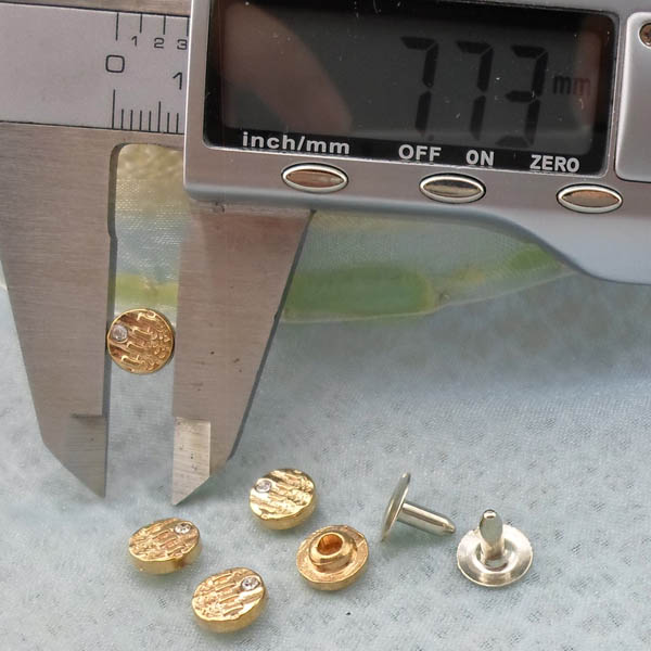 K235  Flowers Alloy Rivets 8x4mm 1000pcs/Bag