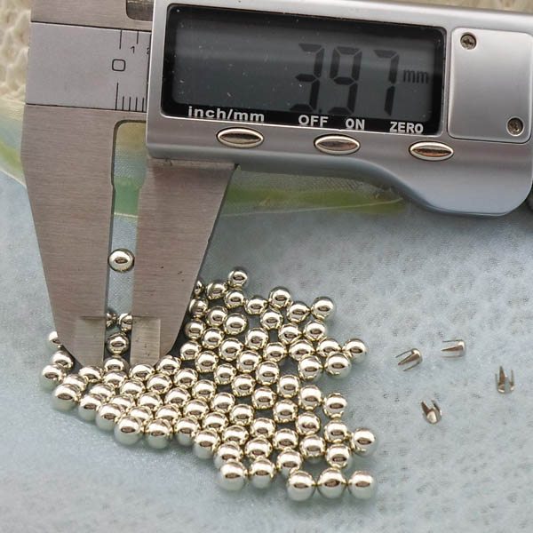 Q0397 Round/Pearl Plastic Custom Rivets 4mm 10000pcs/Bag