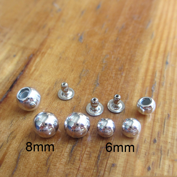 X0008 Round/Pearl Plastic Rivets 8mm 1000pcs