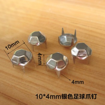 XX1004 Football Studs(iron/brass) 10x4mm 1000pcs