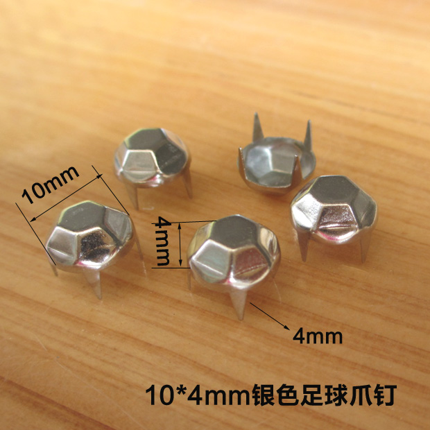 XX1004 Football Studs(iron/brass) 10x4mm 1000pcs