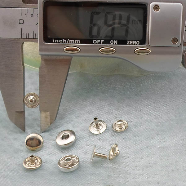 688# Copper Snap Fastener 8mm 1000pcs/bag