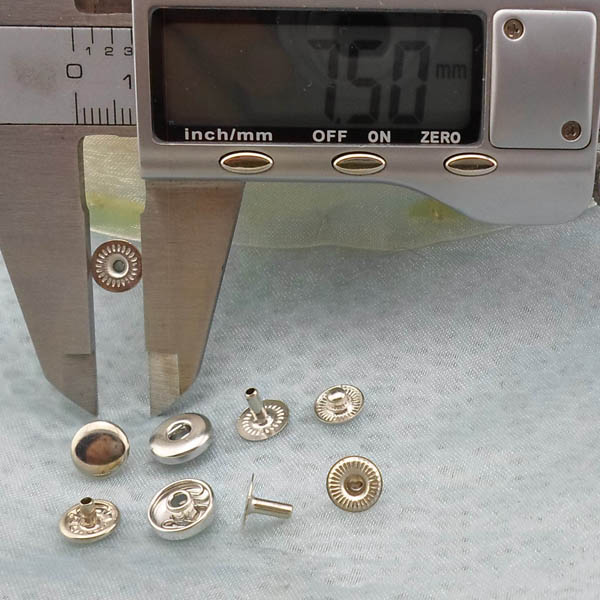 688# Copper Snap Fastener 8mm 1000pcs/bag