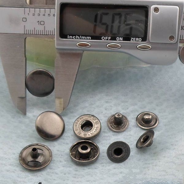 831# Iron Snap Fastener 15mm 1000pcs/bag