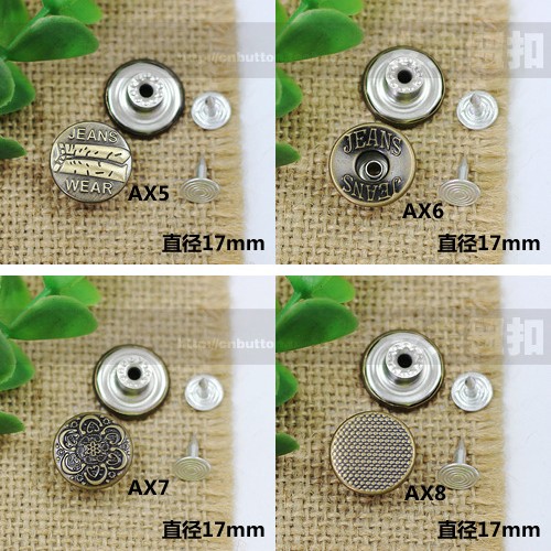 AX Jeans Button Shake head button