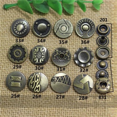 AY109831 831# Metal Snap Fastener/Decorative buckle/Leather buckle/Cowboy deduction/Purse buckle 17mm