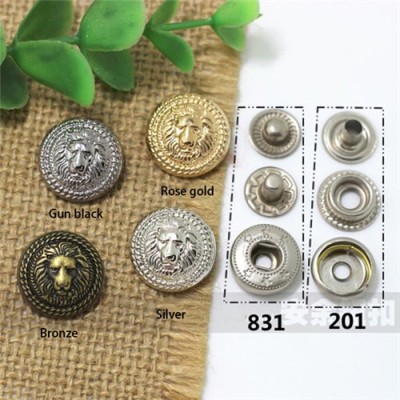 AY113831 831# Metal Snap Fastener/Decorative buckle/Leather buckle/Cowboy deduction/Purse buckle 17mm