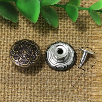 AY121 Jeans Button Shake head button 17mm