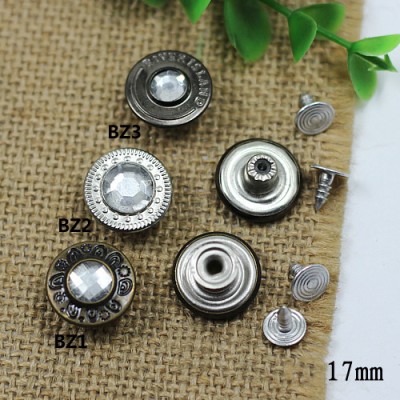 BZ Jeans Button Shake head button 17mm