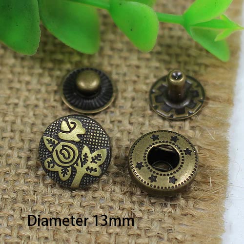 DSH633 633# Metal Snap Fastener/Decorative buckle/Leather buckle/Cowboy deduction/Purse buckle