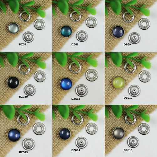 DZG Prong buckle Pearlized Snap Fastener 12mm