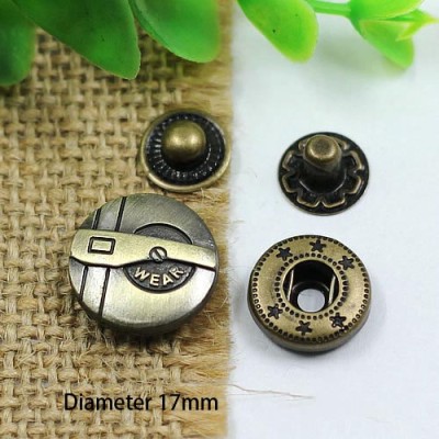 FG831 831# Metal Snap Fastener/Decorative buckle/Leather buckle/Cowboy deduction/Purse buckle