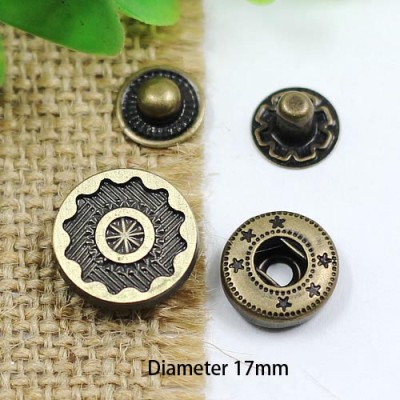 HFG Metal Snap Fastener/Decorative buckle/Leather buckle/Cowboy deduction/Purse buckle