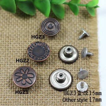 HGZ Jeans Button Shake head button