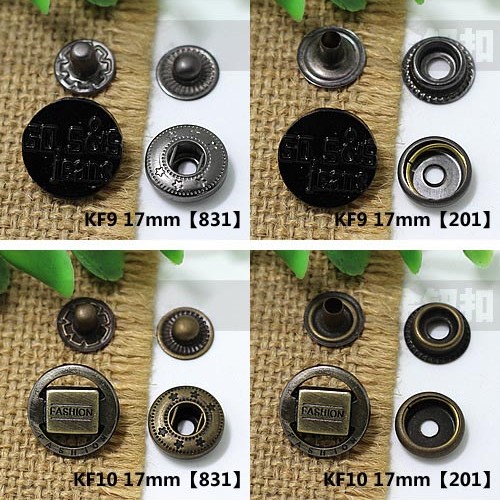 KF831 831# Metal Snap Fastener/Decorative buckle/Leather buckle/Cowboy deduction/Purse buckle 17mm