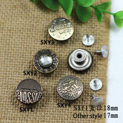 SXY Jeans Button Shake head button