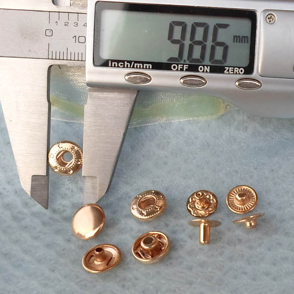 665# Copper Snap Fastener 10mm 100pcs/bag