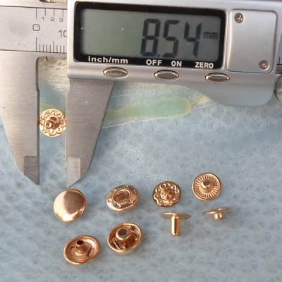 665# Copper Snap Fastener 10mm 100pcs/bag