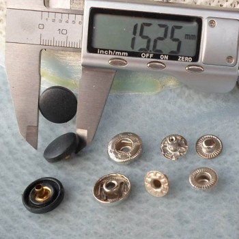 831# Nylon surface+copper Snap Fastener 15mm 100pcs/bag