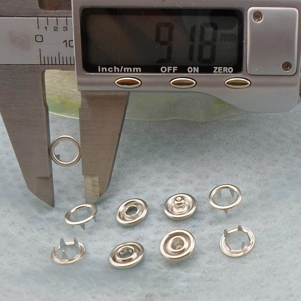 X-009 Copper Prong buckle Snap Fastener 9mm 100pcs/bag