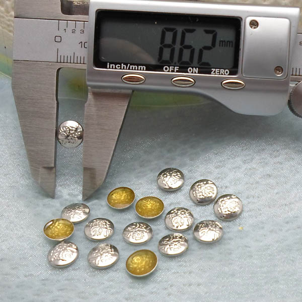 X031 Metal Round  Hot Fix nails 9x2mm 5000pcs/Bag