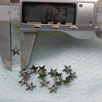 X043 Metal Pentagram  Hot Fix nails 8x2mm 5000pcs/Bag