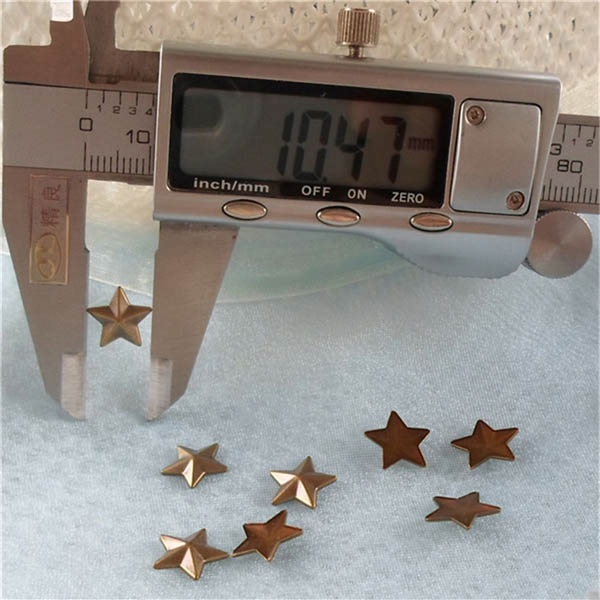 X044 Metal Pentagram  Hot Fix nails 10x2mm 5000pcs/Bag