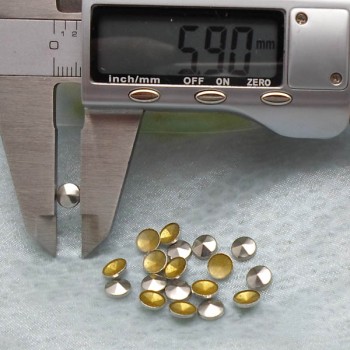 X077 Metal Six Face Hot Fix nails 6x2mm 5000pcs/Bag