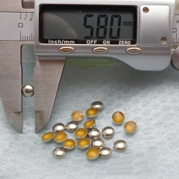 X092 Metal Round  Hot Fix nails 6x2mm 5000pcs/Bag