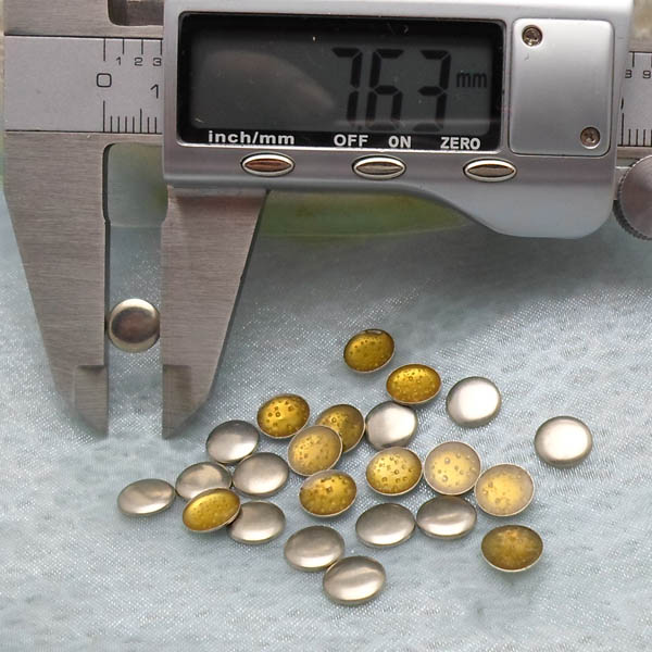 X098 Metal Round  Hot Fix nails 6x2mm 5000pcs/Bag