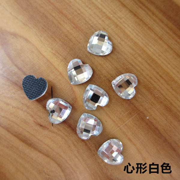 XP0909 Middle East Drilling hot fix nails heart 9mm 1440pcs/Bag