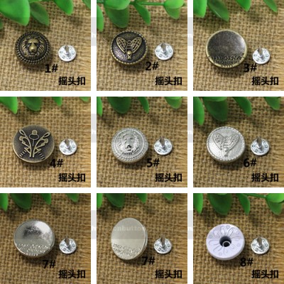 XXHJ Jeans Button Shake head button